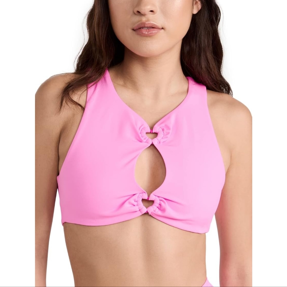 NWT Agua Bendita Pink Bikini Top